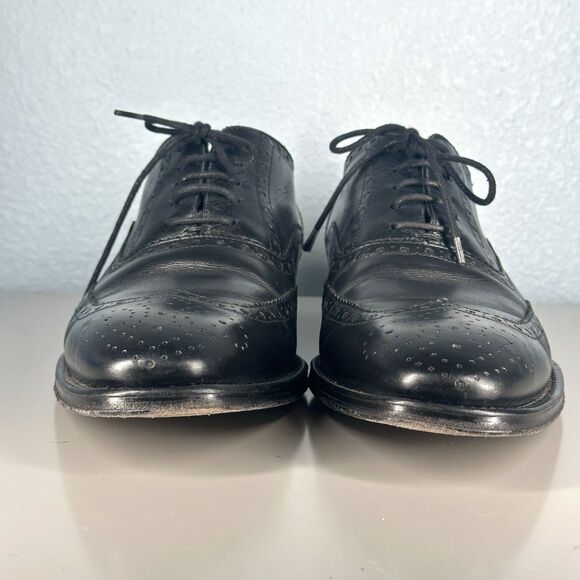 To Boot New York Shoes Mens Size 8 Black Leather Oxford Wing Tip Dress Lace Up main image 5